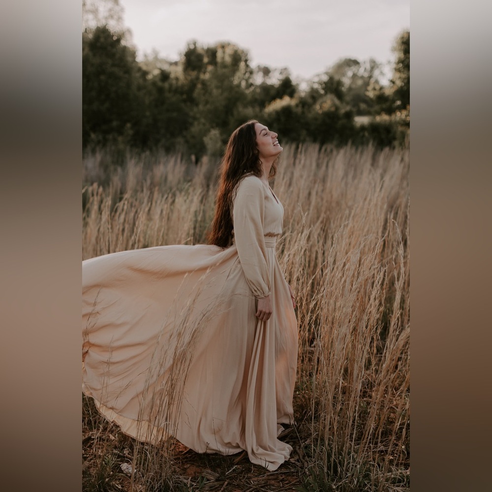 Anthropologie - Erika Peña Draped Wrap Maxi Dress - Picture 3 of 3